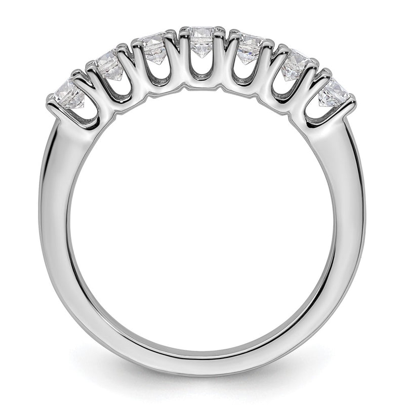 14k White Gold Real Diamond Wedding Band