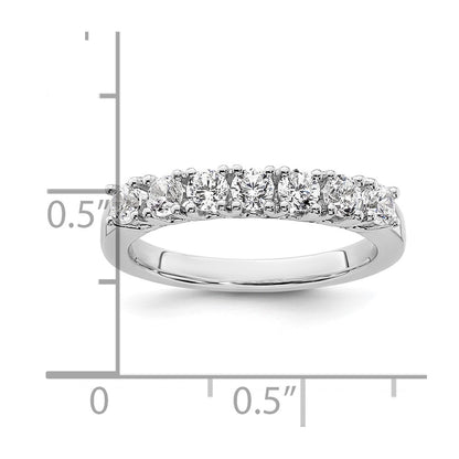 14k White Gold Real Diamond Wedding Band