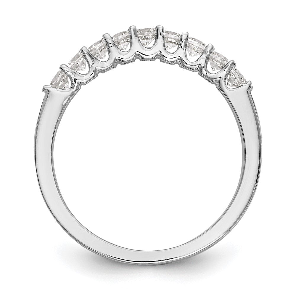 14k White Gold Real Diamond Wedding Band