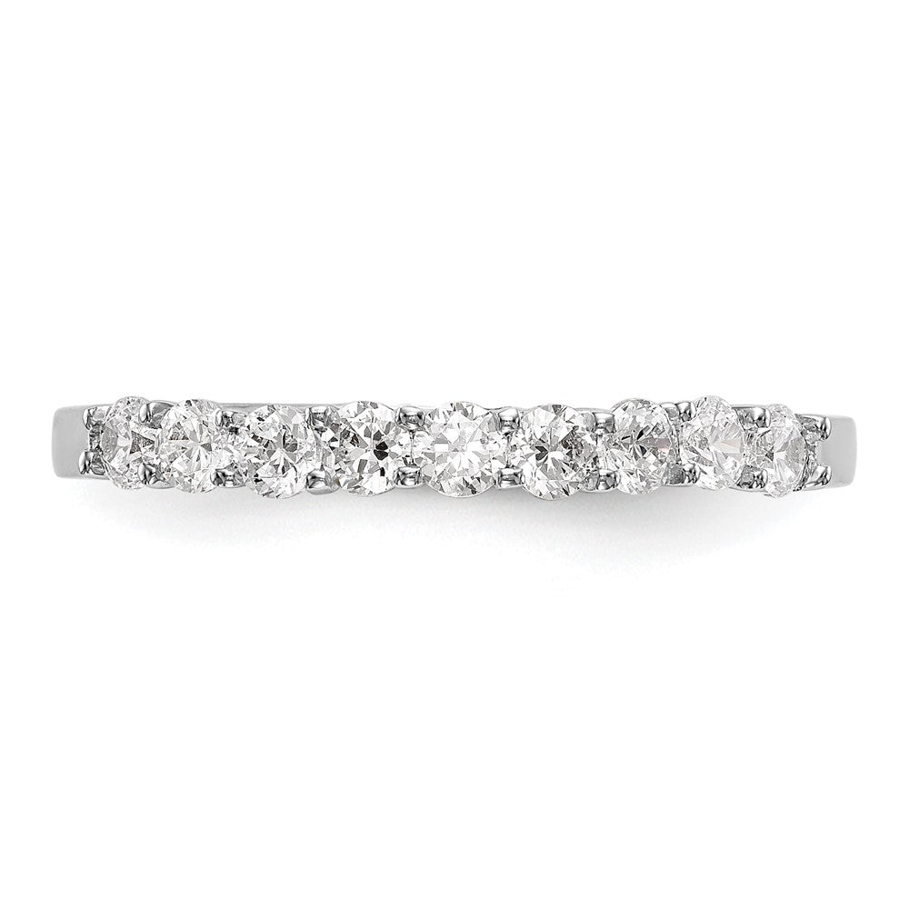14k White Gold Real Diamond Wedding Band