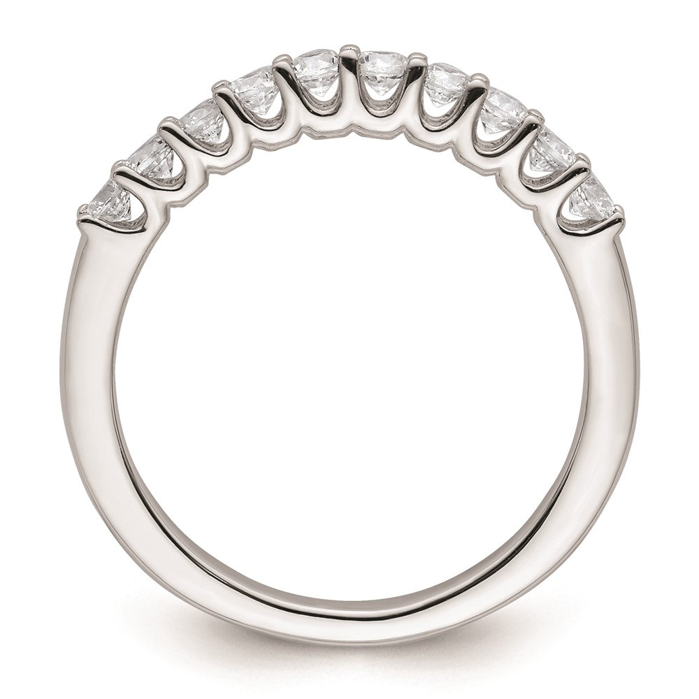 14k White Gold Real Diamond Wedding Band