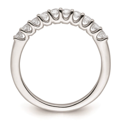 14k White Gold Real Diamond Wedding Band