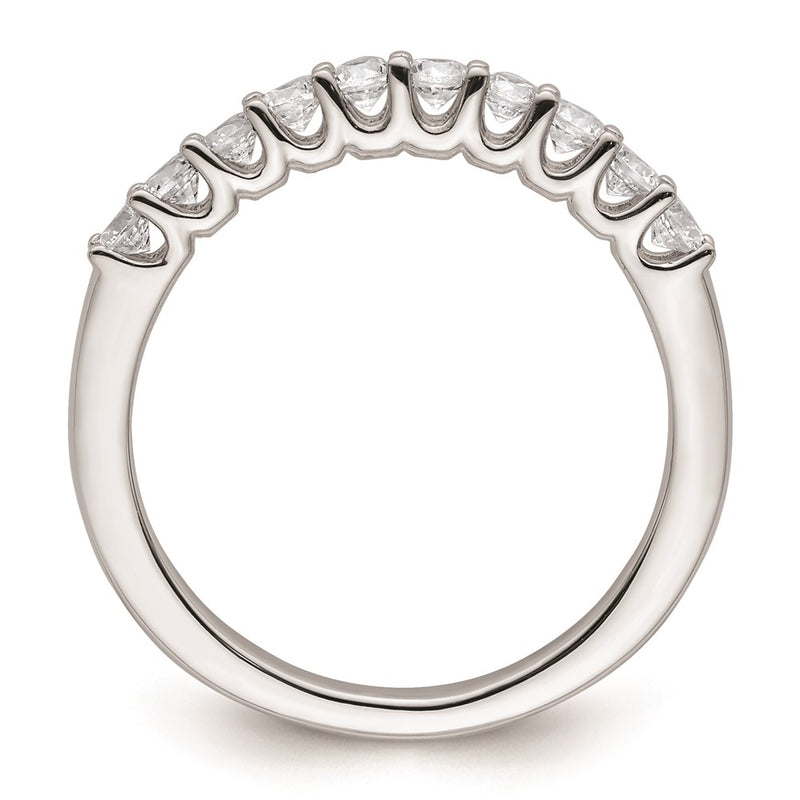 14k White Gold Real Diamond Wedding Band