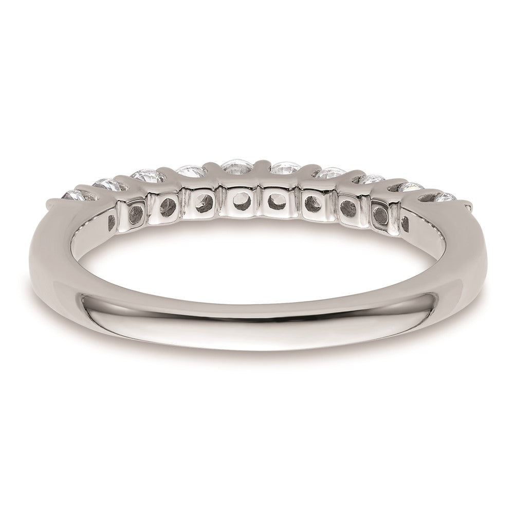 14k White Gold Real Diamond Wedding Band
