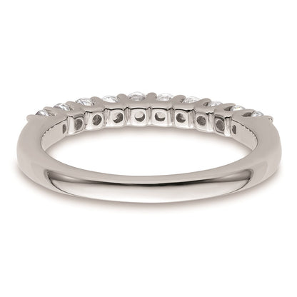 14k White Gold Real Diamond Wedding Band