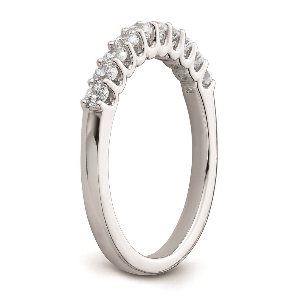 14k White Gold Real Diamond Wedding Band