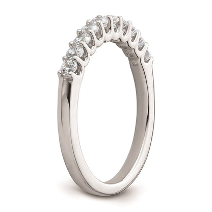 14k White Gold Real Diamond Wedding Band