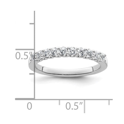 14k White Gold Real Diamond Wedding Band
