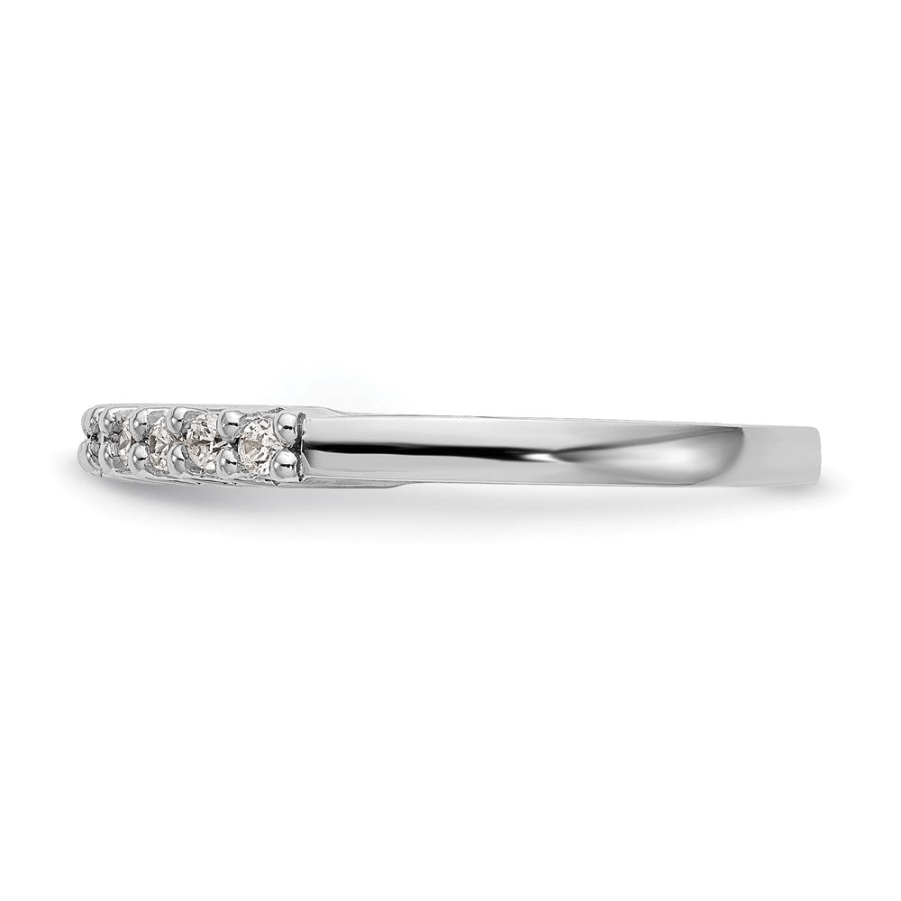 0.26ct. CZ Solid Real 14k White Gold Wedding Wedding Band Ring