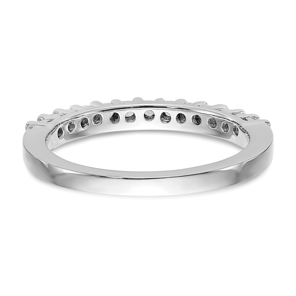 0.26ct. CZ Solid Real 14k White Gold Wedding Wedding Band Ring