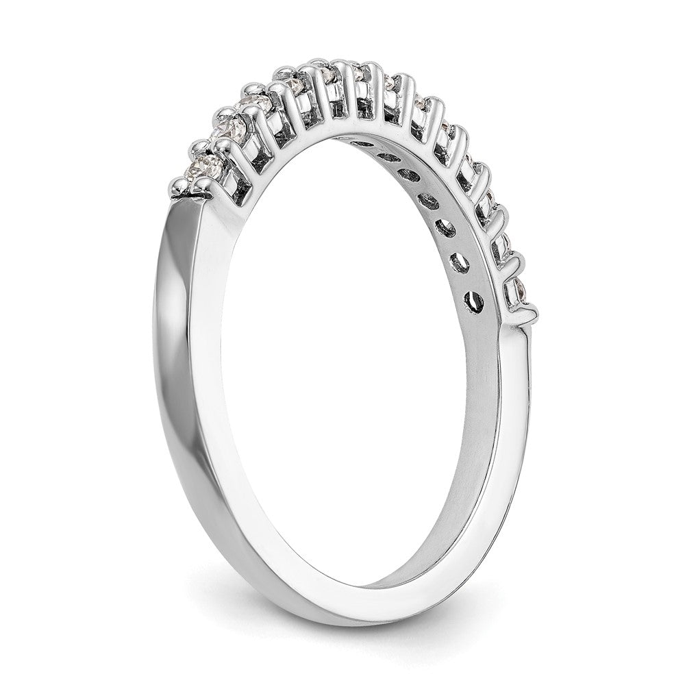 0.26ct. CZ Solid Real 14k White Gold Wedding Wedding Band Ring