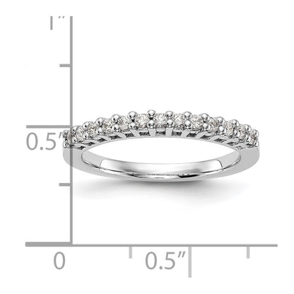 0.26ct. CZ Solid Real 14k White Gold Wedding Wedding Band Ring