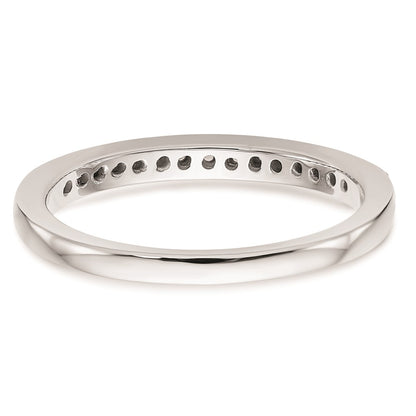 14k White Gold Real Diamond Wedding Band