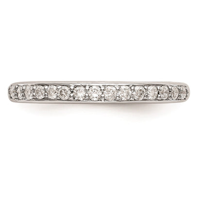 0.25ct. CZ Solid Real 14k White Gold Wedding Wedding Band Ring