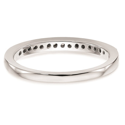 14k White Gold Real Diamond Wedding Band