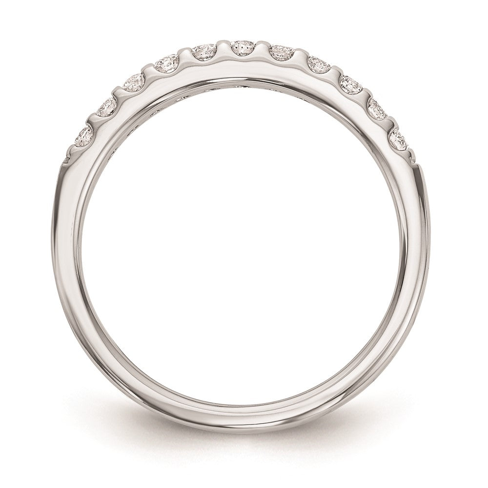 0.33ct. CZ Solid Real 14k White Gold Wedding Wedding Band Ring