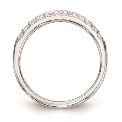 0.33ct. CZ Solid Real 14k White Gold Wedding Wedding Band Ring