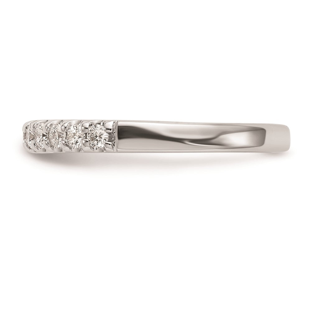 0.33ct. CZ Solid Real 14k White Gold Wedding Wedding Band Ring