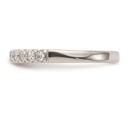 0.33ct. CZ Solid Real 14k White Gold Wedding Wedding Band Ring