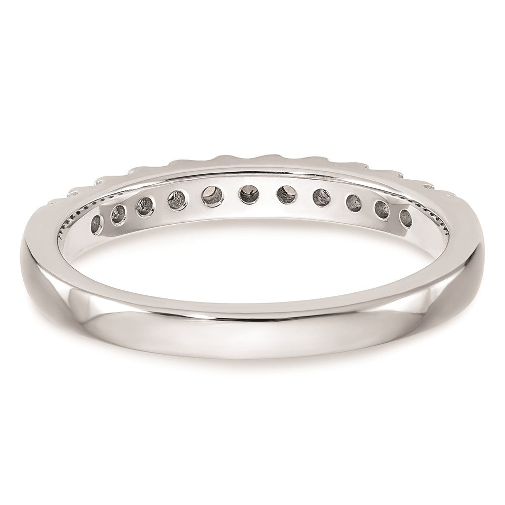 0.33ct. CZ Solid Real 14k White Gold Wedding Wedding Band Ring