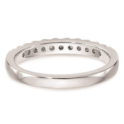 0.33ct. CZ Solid Real 14k White Gold Wedding Wedding Band Ring
