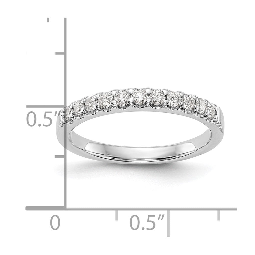 0.33ct. CZ Solid Real 14k White Gold Wedding Wedding Band Ring