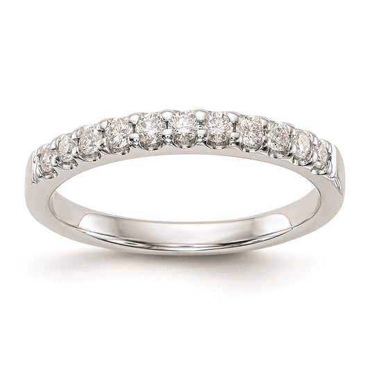 0.33ct. CZ Solid Real 14k White Gold Wedding Wedding Band Ring