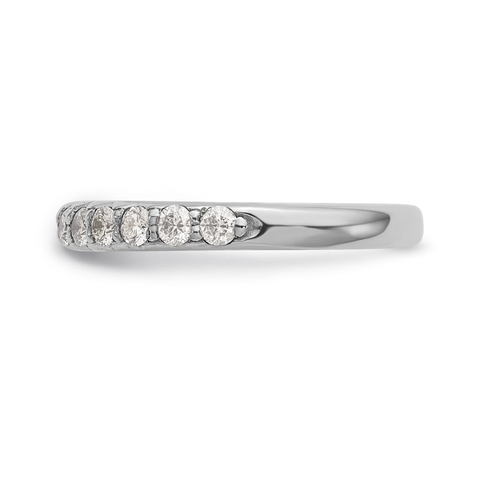 14k White Gold Real Diamond Wedding Band