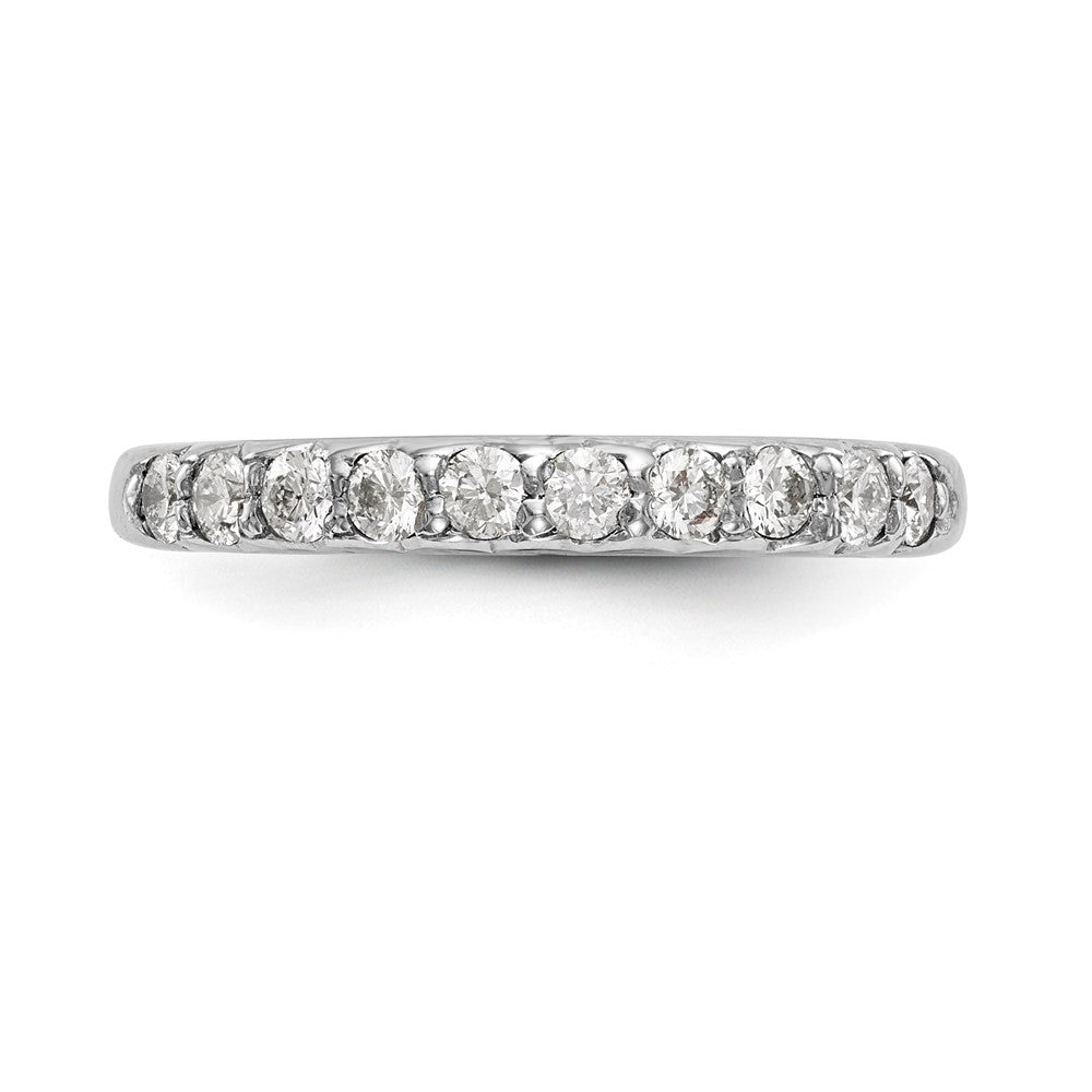 14k White Gold Real Diamond Wedding Band