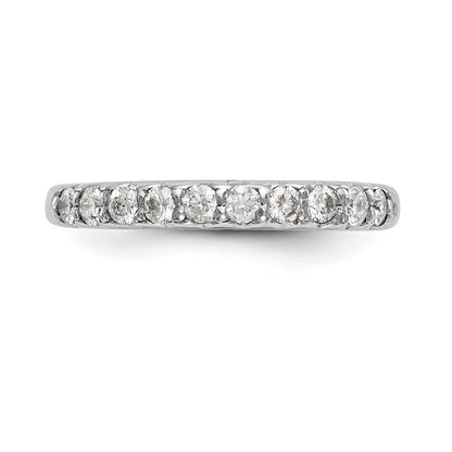 14k White Gold Real Diamond Wedding Band