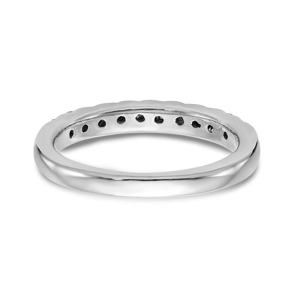 14k White Gold Real Diamond Wedding Band