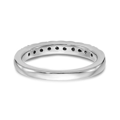 14k White Gold Real Diamond Wedding Band