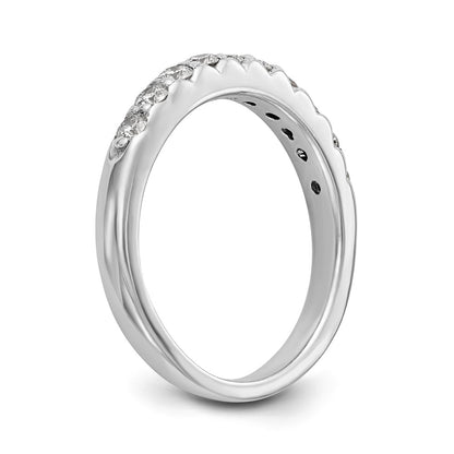 14k White Gold Real Diamond Wedding Band