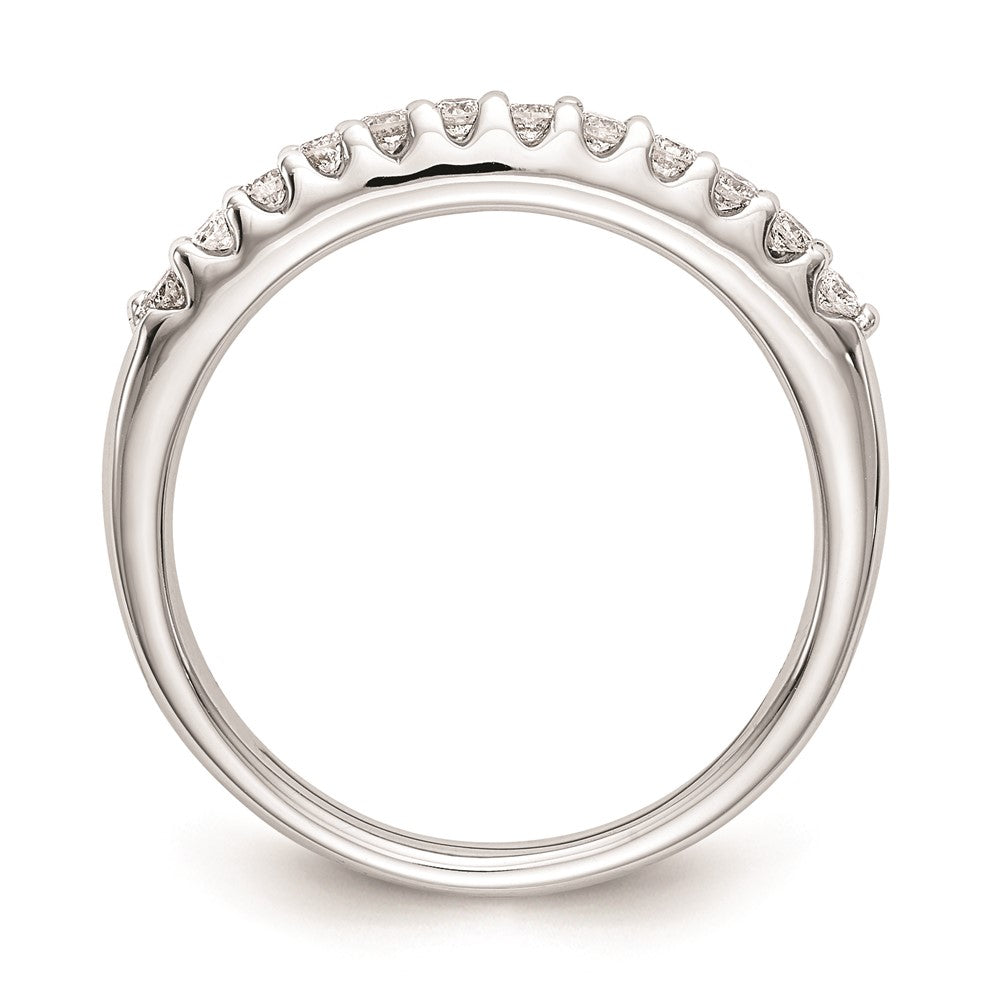14k White Gold Real Diamond Wedding Band