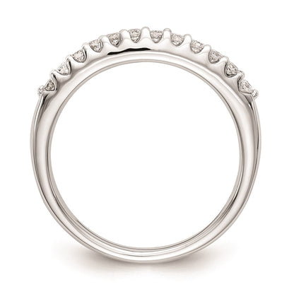 14k White Gold Real Diamond Wedding Band