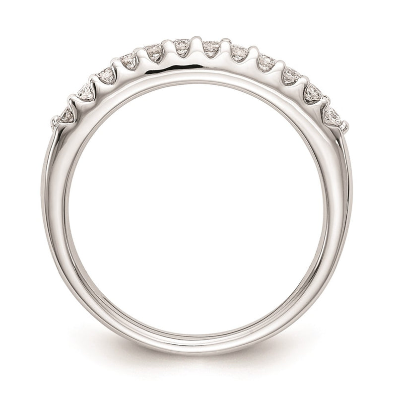 14k White Gold Real Diamond Wedding Band