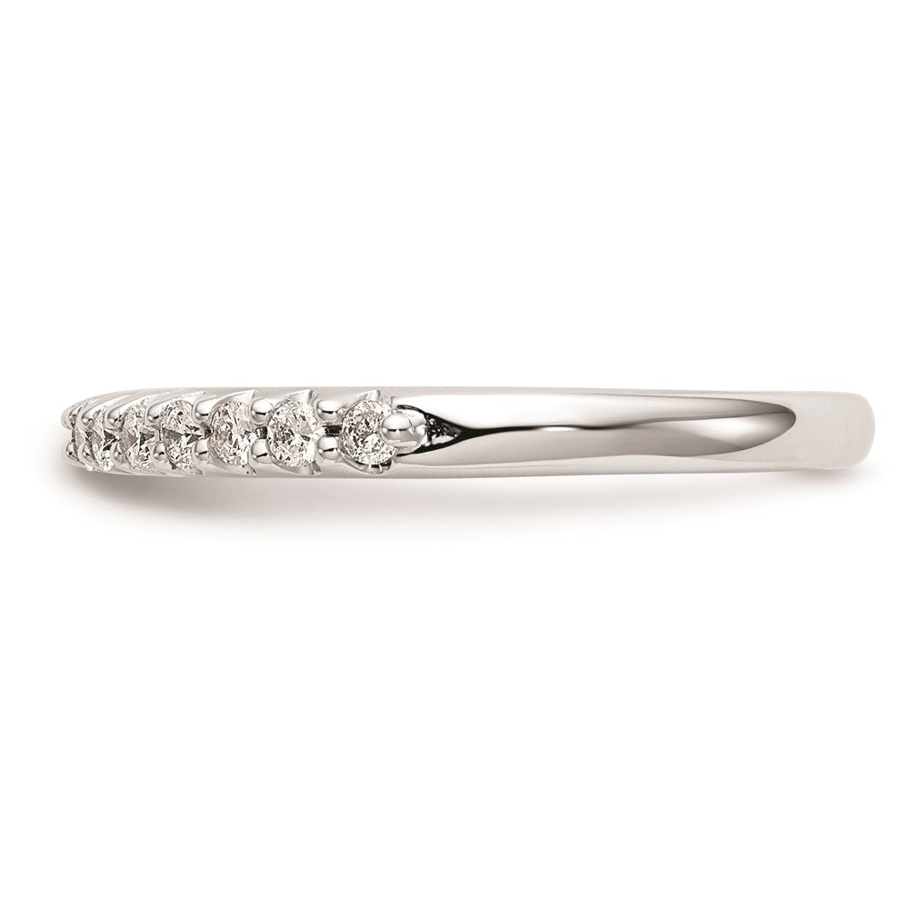 14k White Gold Real Diamond Wedding Band