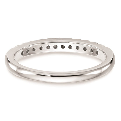 14k White Gold Real Diamond Wedding Band