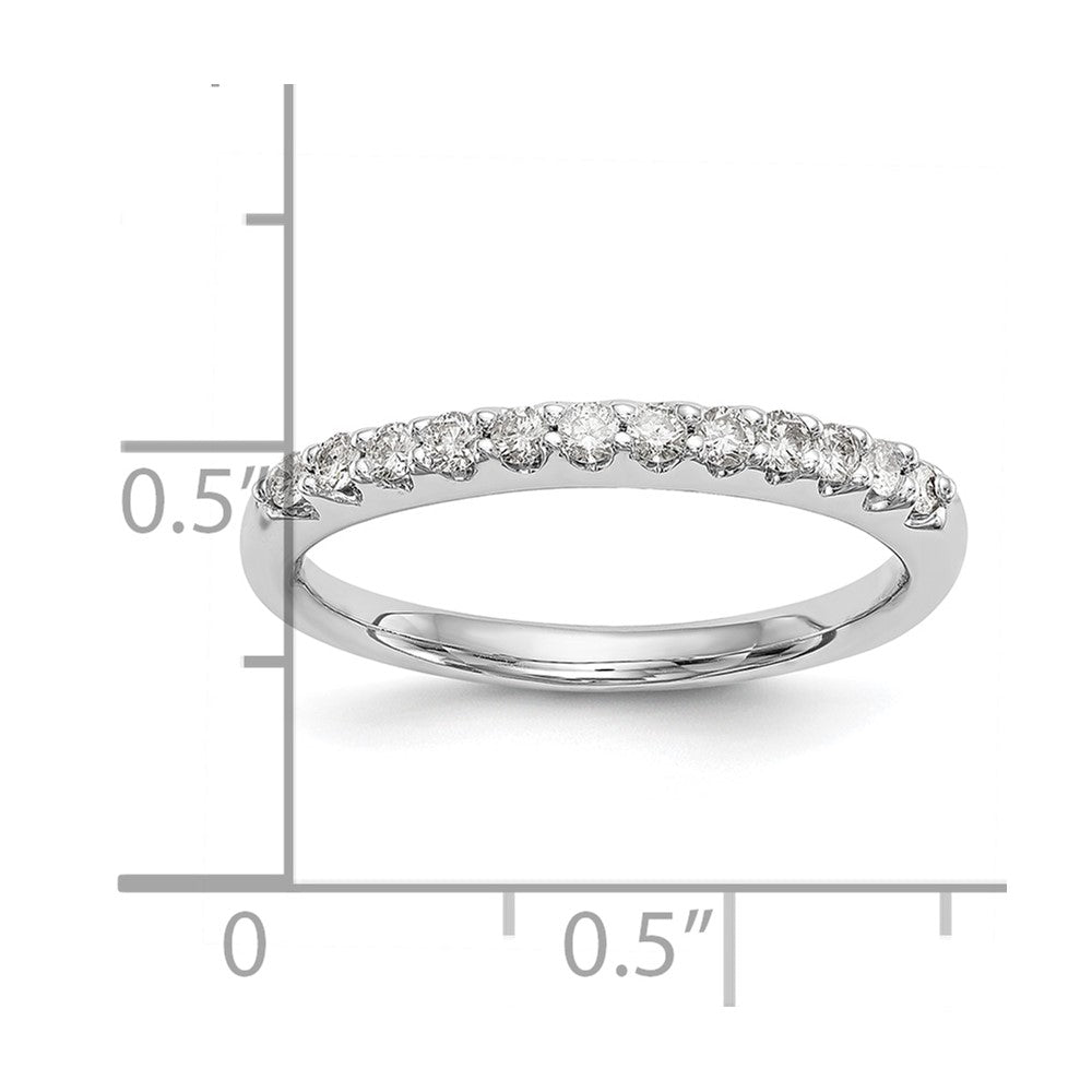 14k White Gold Real Diamond Wedding Band