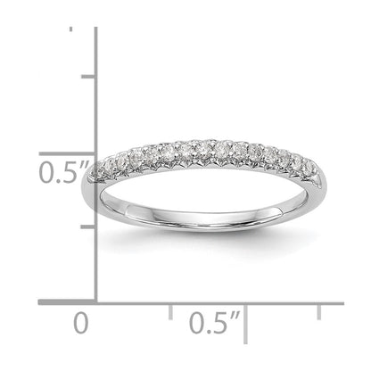 14k White Gold Real Diamond Wedding Band