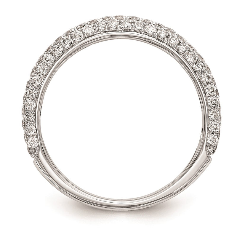 14k White Gold Real Diamond Wedding Band