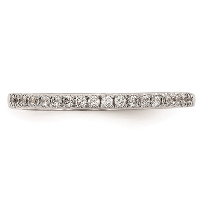 14k White Gold Real Diamond Wedding Band