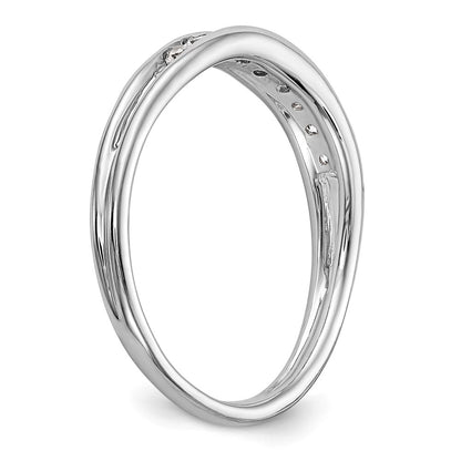0.20ct. CZ Solid Real 14k White Gold Wedding Wedding Band Ring