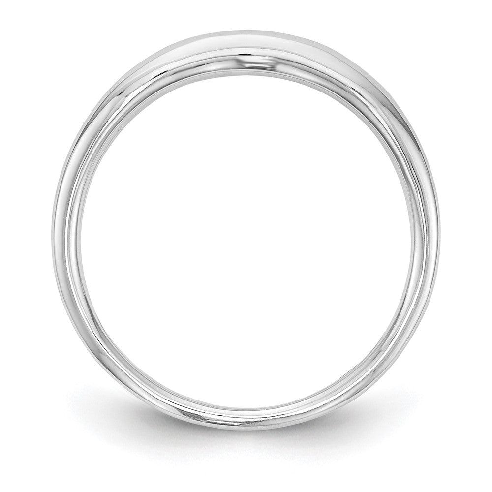 0.22ct. CZ Solid Real 14k White Gold Wedding Wedding Band Ring
