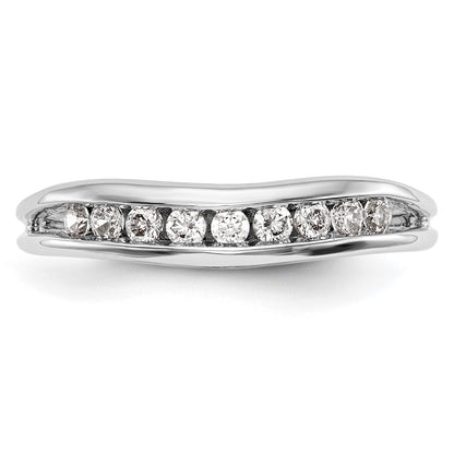 0.22ct. CZ Solid Real 14k White Gold Wedding Wedding Band Ring