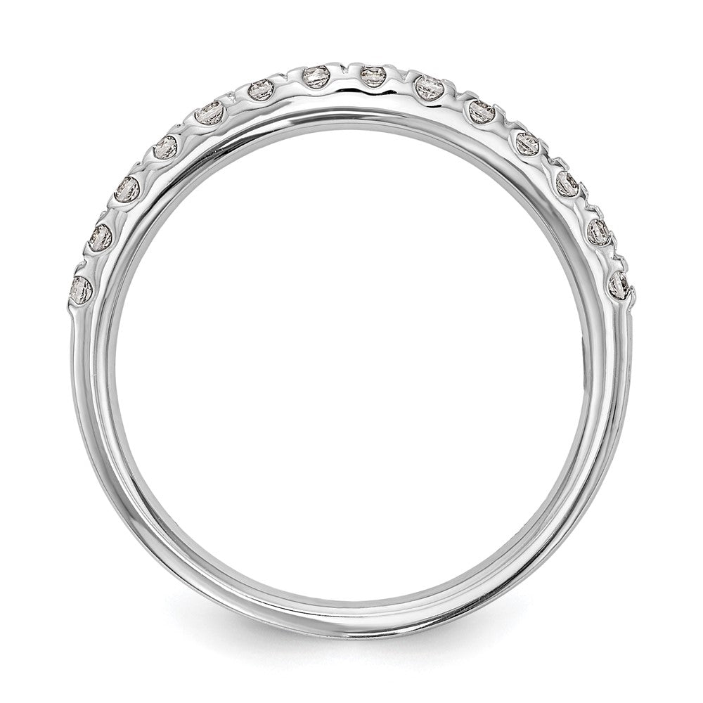 14K White Gold Real Diamond Wedding Band
