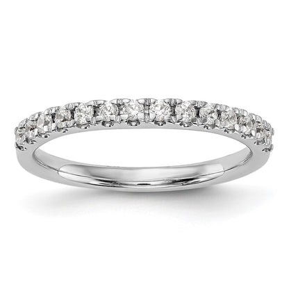 0.31ct. CZ Solid Real 14K White Gold Wedding Wedding Band Ring