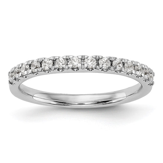 0.31ct. CZ Solid Real 14K White Gold Wedding Wedding Band Ring