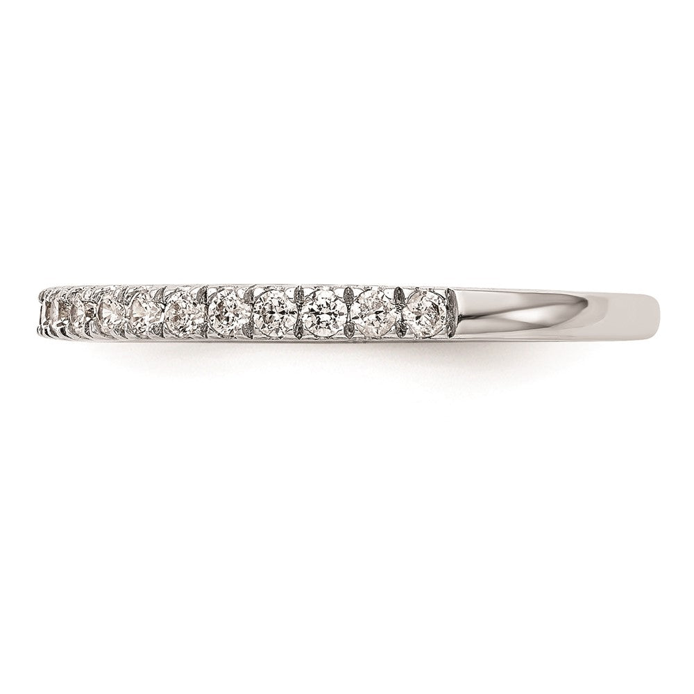14k White Gold Real Diamond Wedding Band
