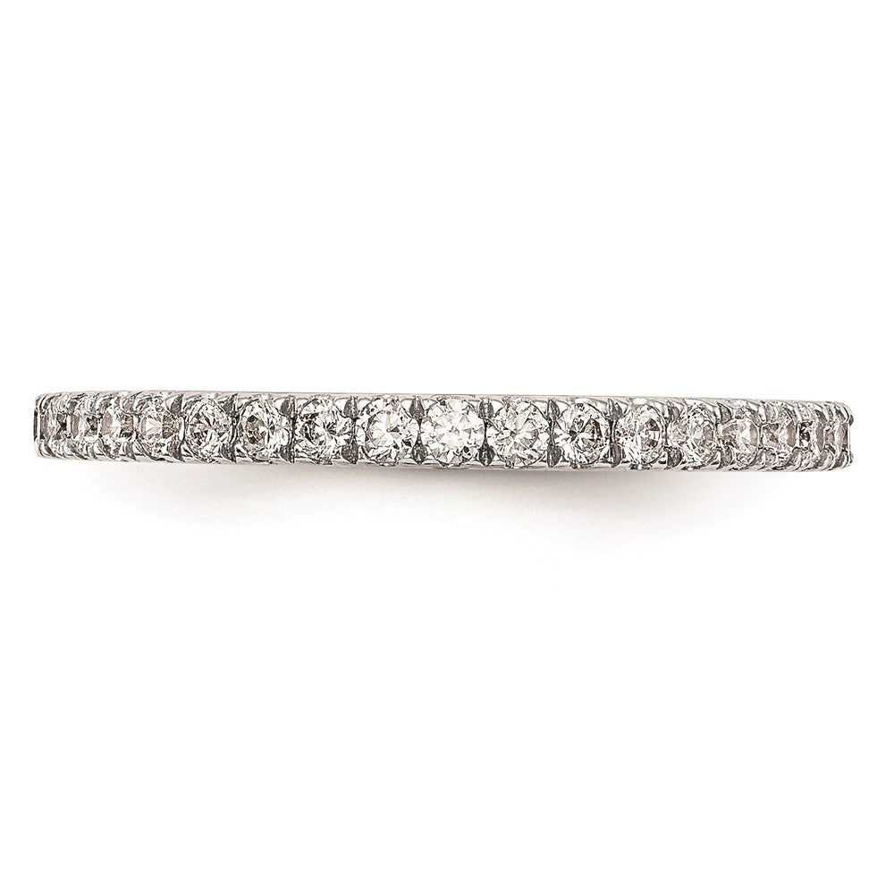 14k White Gold Real Diamond Wedding Band